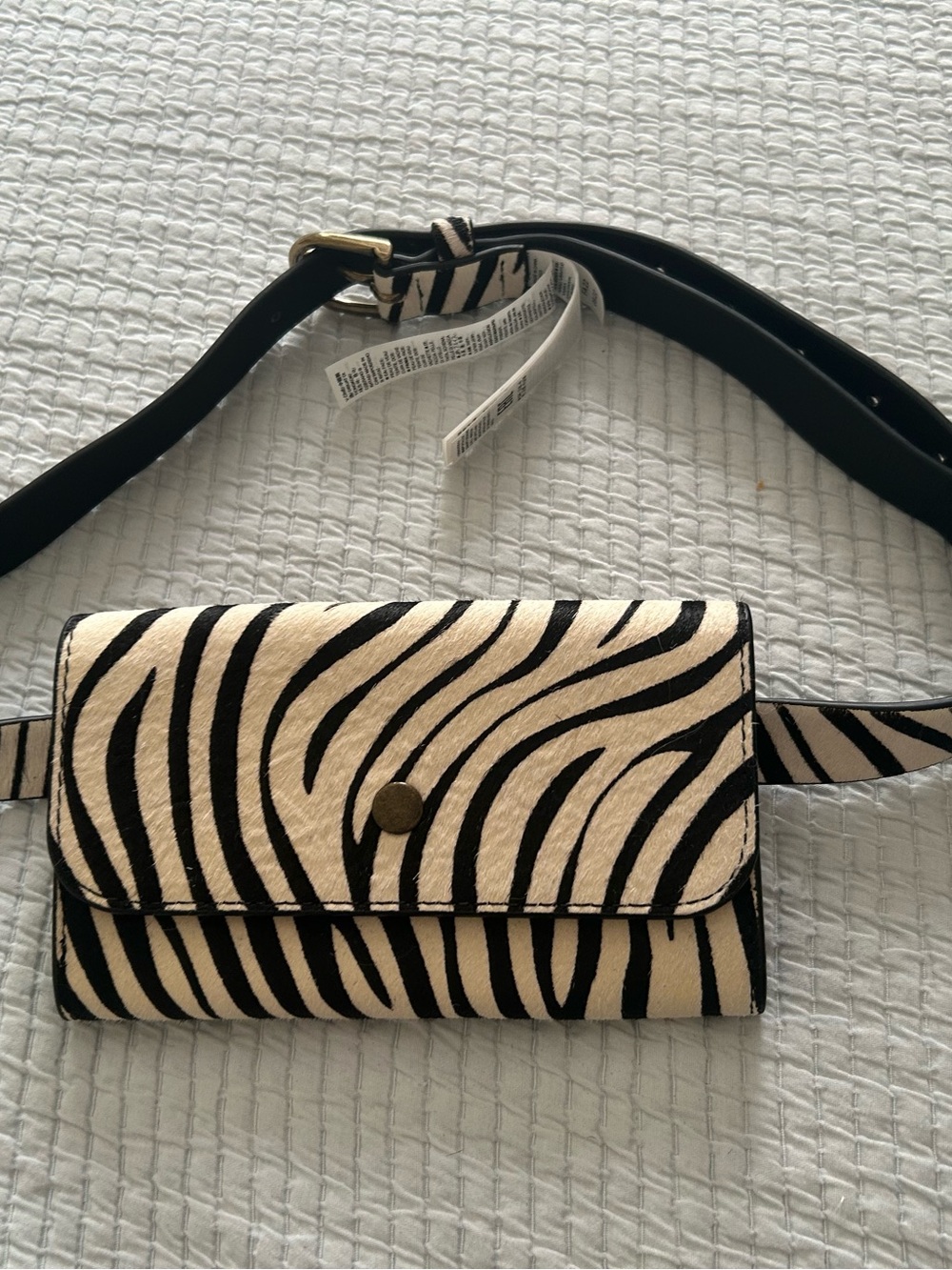 Banana Republic Zebra Haircalf Leather Belt Bag - Picture 10 of 10